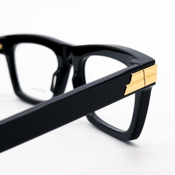 NEW BOTTEGA VENETA EYEGLASSES BV1059O 001 SQUARE BLACK WOMEN EYEWEAR - Picture 5 of 9